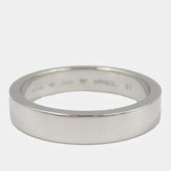 Pre Owned Bvlgari Platinum Marryme Band Ring EU 61