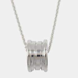 Bvlgari 18K White Gold Small B.zero1 Pendant Necklace
