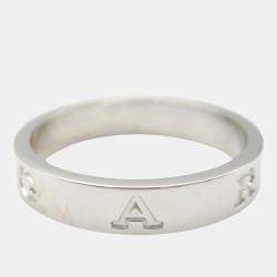Bvlgari B.Zero1 18K White Gold Band Ring EU 54