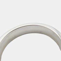 Bvlgari B.Zero1 18K White Gold Band Ring EU 54