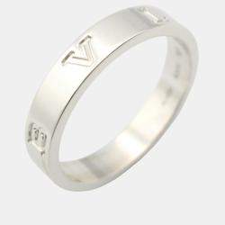 Bvlgari B.Zero1 18K White Gold Band Ring EU 54
