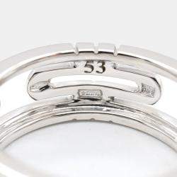 Pre Owned خاتم بلغاري بارينتيسي ذهب أبيض عيار 18 مقاس EU 53