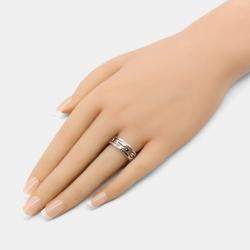 Pre Owned خاتم بلغاري بارينتيسي ذهب أبيض عيار 18 مقاس EU 53