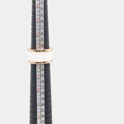 Bvlgari B.Zero1 18K Rose Gold and Ceramic Band Ring EU 52