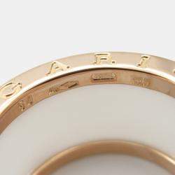 Bvlgari B.Zero1 18K Rose Gold and Ceramic Band Ring EU 54