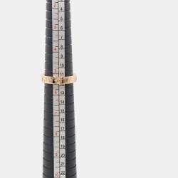 Bvlgari B.Zero1 18K Rose Gold and Diamond B.Zero1 Band Ring EU 50