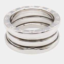 Bvlgari 18K White Gold B-Zero1 Ring EU 50