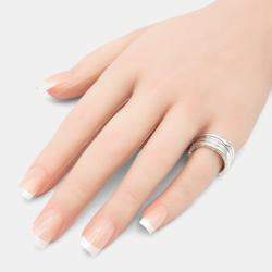 Bvlgari B.Zero1 18K White Gold Band Ring EU 51