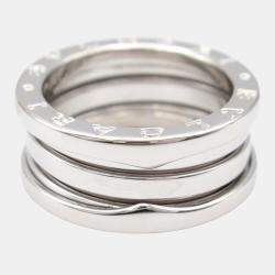 Bvlgari B.Zero1 18K White Gold Band Ring EU 51