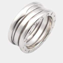 Bvlgari B.Zero1 18K White Gold Band Ring EU 51