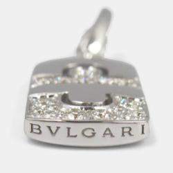 Bvlgari 18K White Gold Parentesi Diamond Charm
