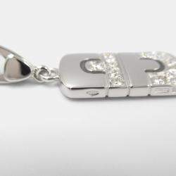 Bvlgari 18K White Gold Parentesi Diamond Charm
