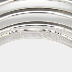 Bvlgari B.Zero1 18K White Gold Band Ring EU 53
