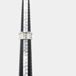Bvlgari B.Zero1 18K White Gold Band Ring EU 53