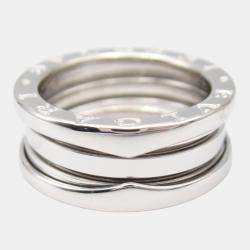 Bvlgari B.Zero1 18K White Gold Band Ring EU 52