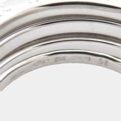 Bvlgari B.Zero1 18K White Gold Band Ring EU 52