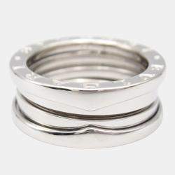 Bvlgari B.Zero1 18K White Gold Band Ring EU 52