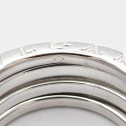 Bvlgari B.Zero1 18K White Gold Band Ring EU 52
