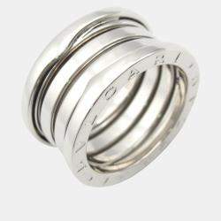 Bvlgari B.Zero1 18K White Gold Band Ring EU 53