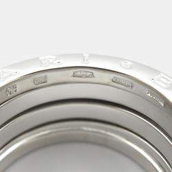 Bvlgari B.Zero1 18K White Gold Band Ring EU 53