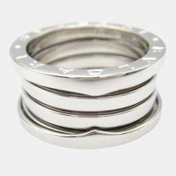 Bvlgari B.Zero1 18K White Gold Band Ring EU 53