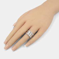 Bvlgari B.Zero1 18K White Gold Band Ring EU 51