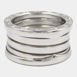 Bvlgari B.Zero1 18K White Gold Band Ring EU 51
