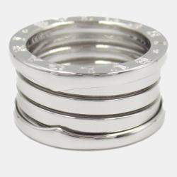 Bvlgari B.Zero1 18K White Gold Band Ring EU 51