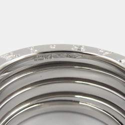 Bvlgari B.Zero1 18K White Gold Band Ring EU 51
