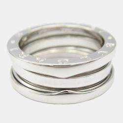 Bvlgari B.Zero1 18K White Gold Band Ring EU 52