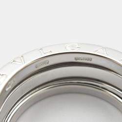 Bvlgari B.Zero1 18K White Gold Band Ring EU 52
