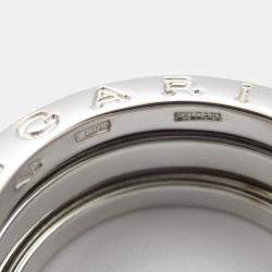 Bvlgari B.Zero1 18K White Gold Band Ring EU 50