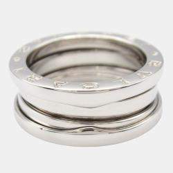 Bvlgari B.Zero1 18K White Gold Band Ring EU 50