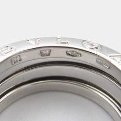 Bvlgari B.Zero1 18K White Gold Band Ring EU 50