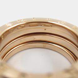 Bvlgari B.Zero1 18K Rose Gold Band Ring EU 51