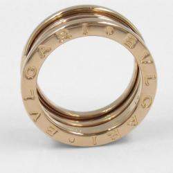 Bvlgari B.Zero1 18K Rose Gold Band Ring EU 51