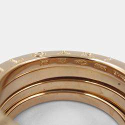 Bvlgari B.Zero1 18K Rose Gold Band Ring EU 51