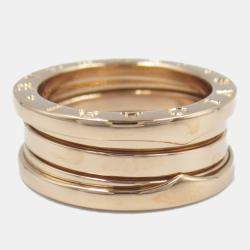 Bvlgari B.Zero1 18K Rose Gold Band Ring EU 51