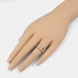 Bvlgari B.Zero1 18K Rose Gold Band Ring EU 52