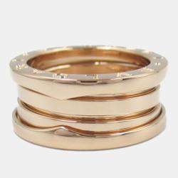 Bvlgari B.Zero1 18K Rose Gold Band Ring EU 51
