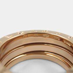 Bvlgari B.Zero1 18K Rose Gold Band Ring EU 51