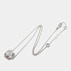 Bvlgari Parentesi 18K White Gold Pendant Necklace