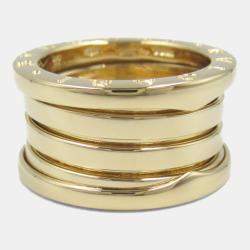 Bvlgari B.Zero1 18K Yellow Gold Band Ring EU 50