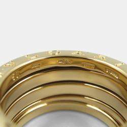 Bvlgari B.Zero1 18K Yellow Gold Band Ring EU 50