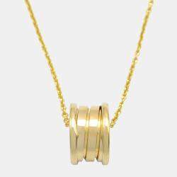 Bvlgari B.Zero1 18K Yellow Gold Pendant Necklace