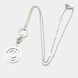 Bvlgari Cerchi Astrale 18K White Gold Pendant Necklace