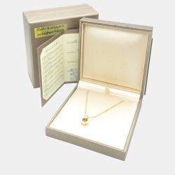 Bulgari BVLGARI BVLGARI 18K Rose Gold Diamond Link Pendant Necklace