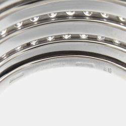 Bvlgari B.Zero1 18K White Gold and Diamond Band Ring EU 48