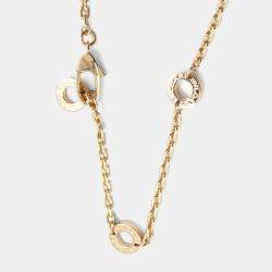 Bvlgari B-Zero1 Ceramic 18K Rose Gold Necklace 