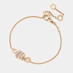 Bvlgari 18K Yellow, White, Rose Gold B.Zero1 Element Bracelet 